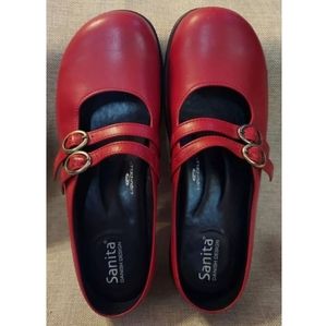Sanita Double Strap Mary Jane Liquicell Clog